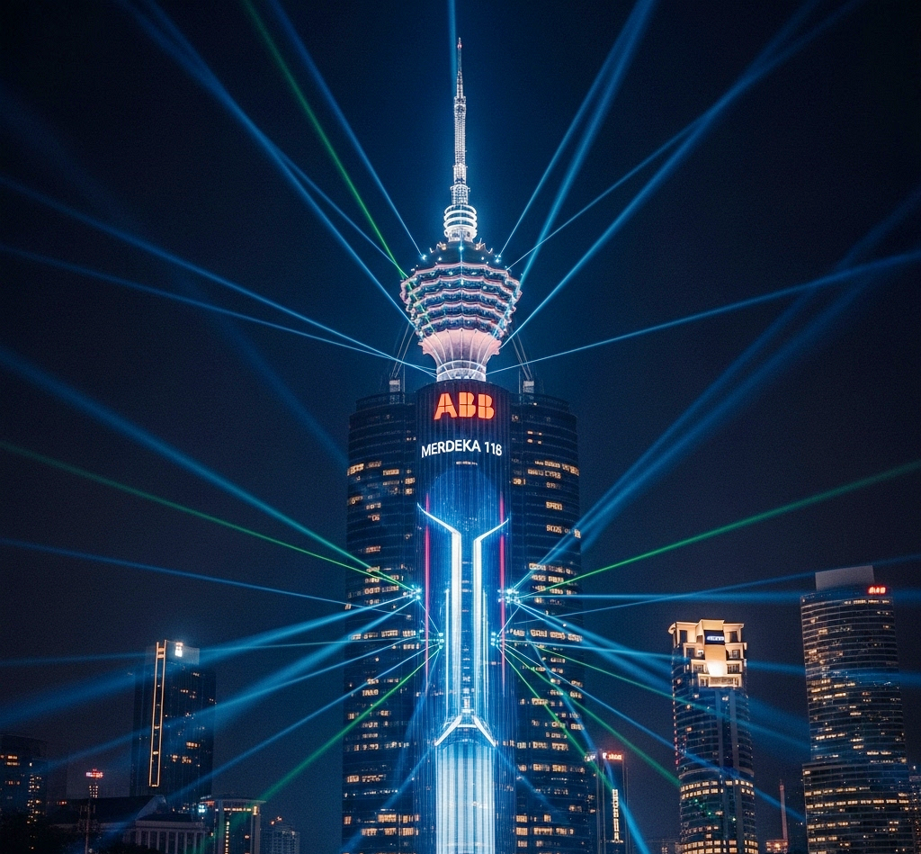 ABB's Electrifying Launch: SACE Emax 3 Unveiled with Spectacular Merdeka 118 Light Show
