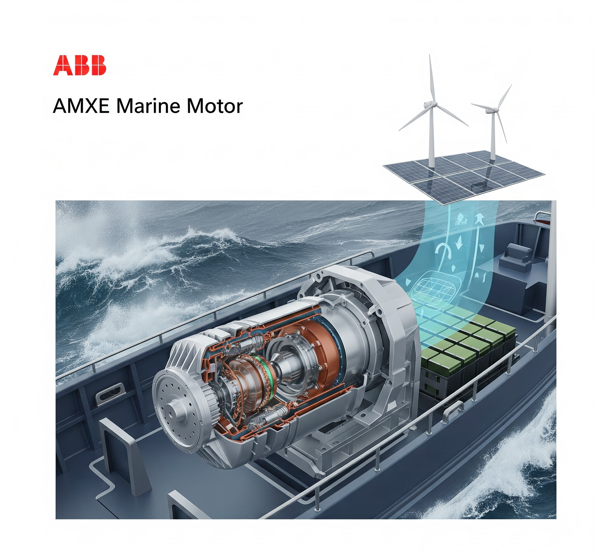 ABB Unveils AMXE Marine Motor: A Powerful Leap Towards Sustainable Seafaring