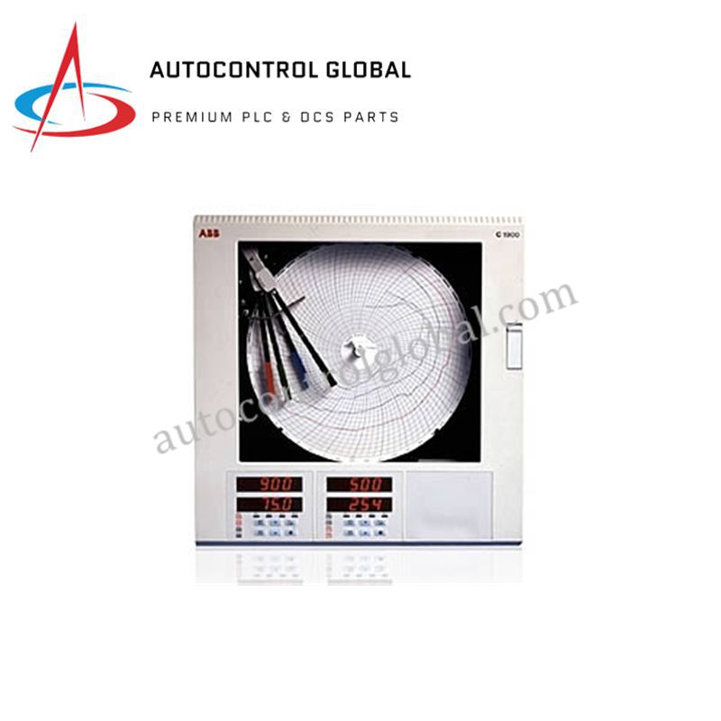 ABB C1900R-Q | Precision Circular Chart Recorder for Process Data