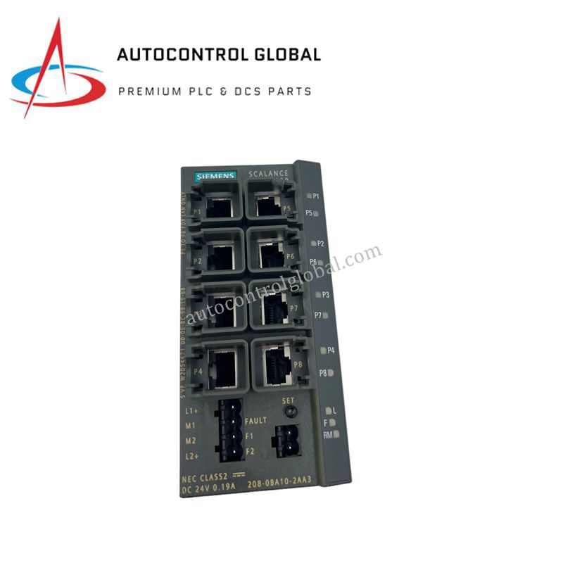 6GK5208-0BA10-2AA3 | Siemens SCALANCE X208 Ethernet Switch