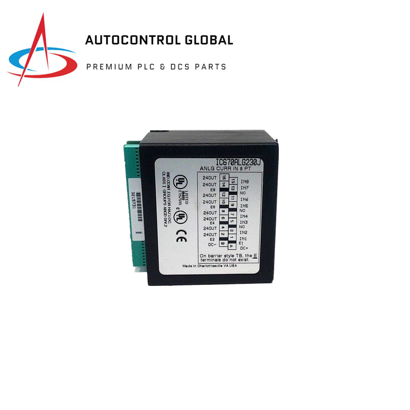 Modulo di ingresso analogico GE Fanuc IC670ALG230