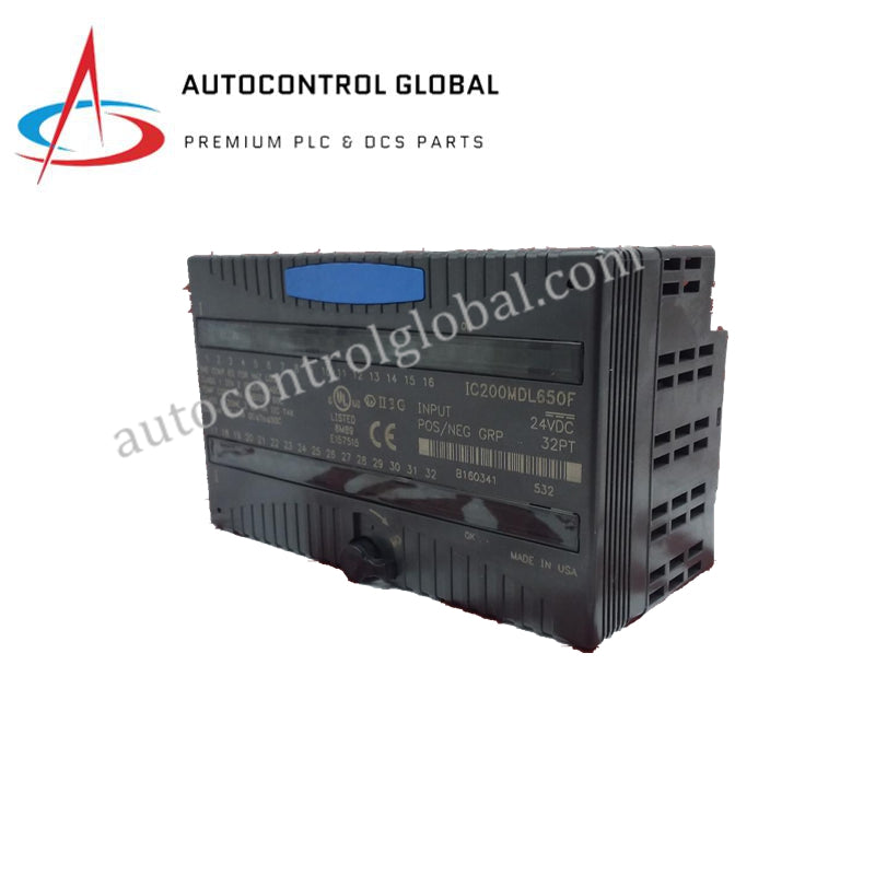 GE IC200MDL650M 24V DC 32-Point Discrete Input PLC Module