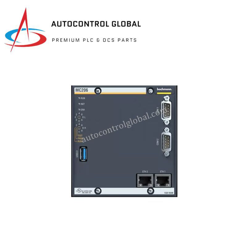 MC206 | Bachmann Fanless CPU Module with TPM Security