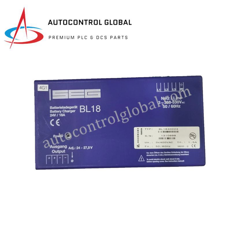 BL1840024 | Woodward SEG Battery Charger Module