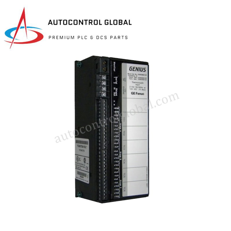 GE Fanuc IC660EBA103 „Genius“ įvesties / išvesties termoporos elektronikos modulis