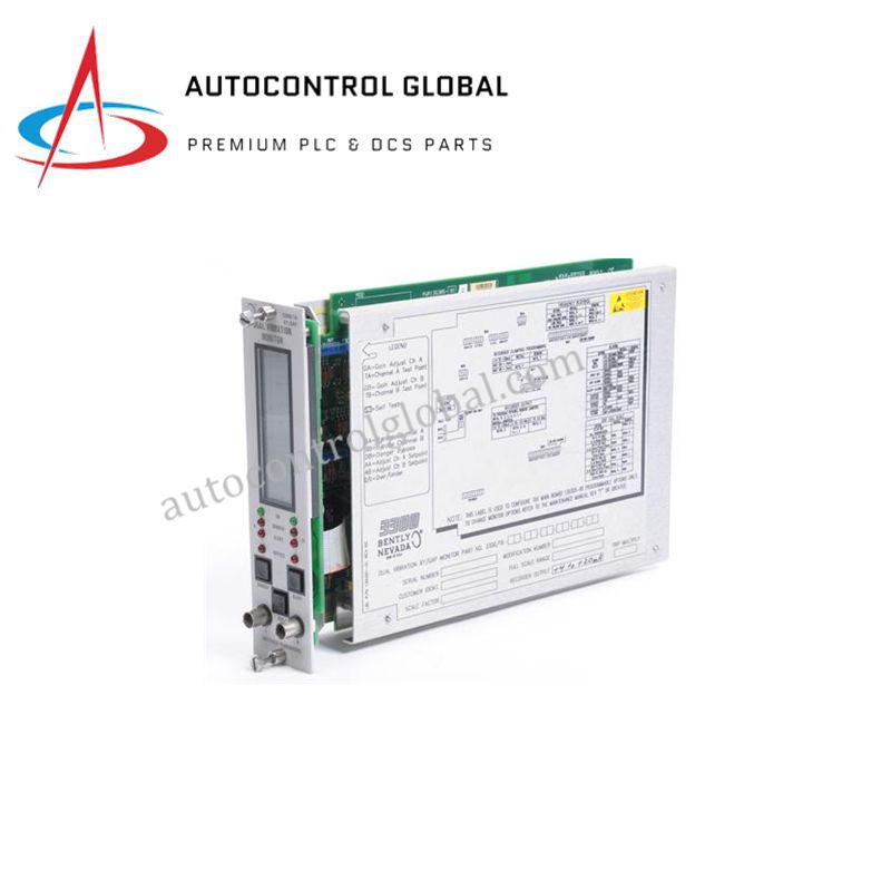 Bently Nevada 3300/16-03-01 | XY/Gap Vibration Monitor for Machinery