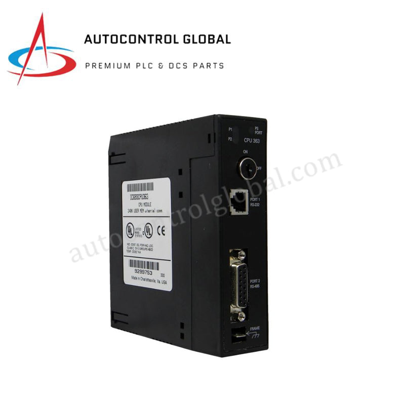 IC693CPU363 GE Series 90-30 PLC CPU with RS-232/485