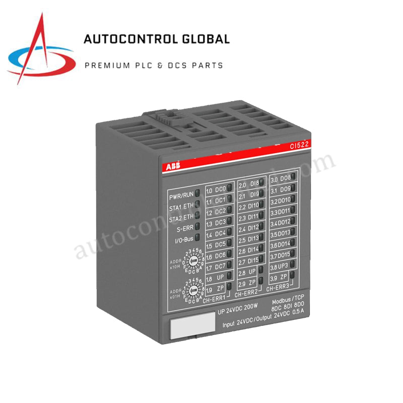 ABB CI522K04 (1SAP222200R0001) Modbus TCP Gateway