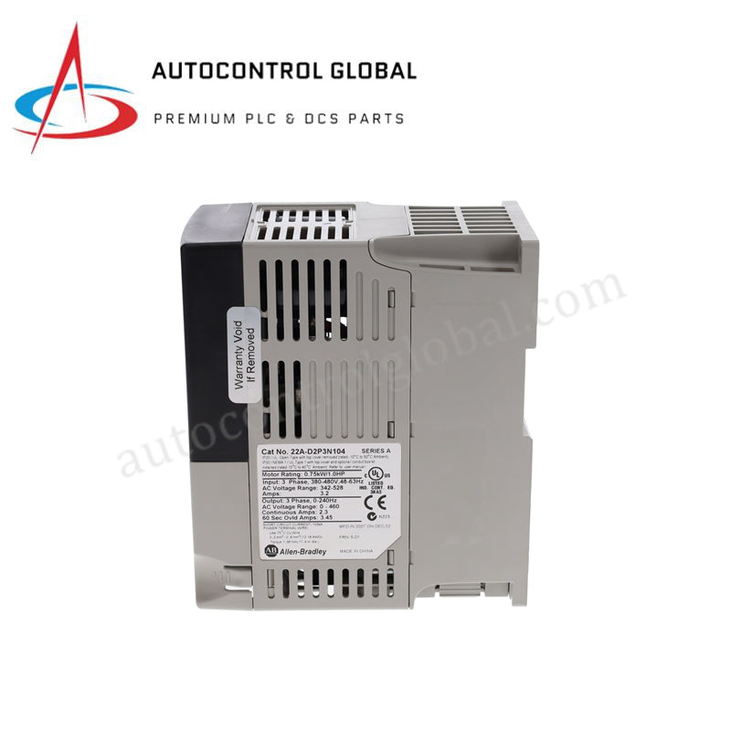 22A-A2P3N104 Allen-Bradley | PowerFlex 4 0,5 ат күші 2,3А айнымалы жиілікті қозғалтқыш жылдамдығын реттегіш