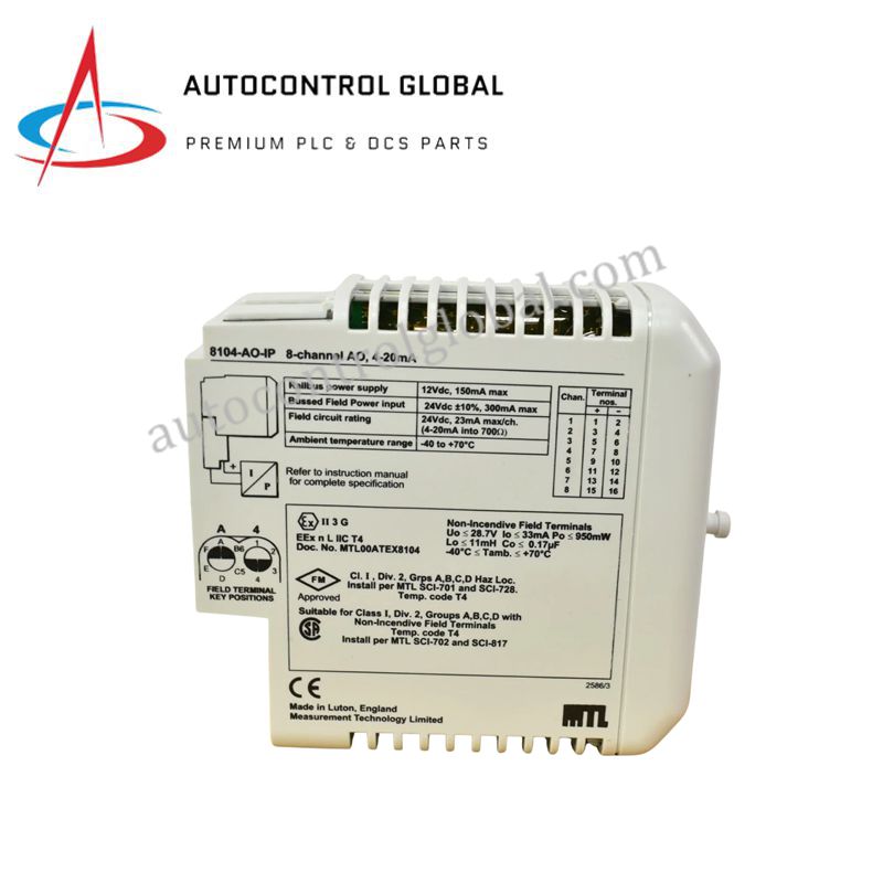 8-Channel Analog Output Module 8104-AO-IP | GE Fanuc