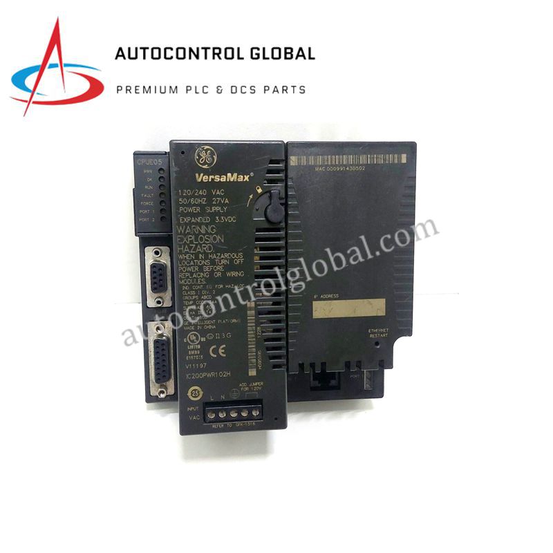 VersaMax PLC IC200CPUE05-CF | GE CPU Module with Ethernet