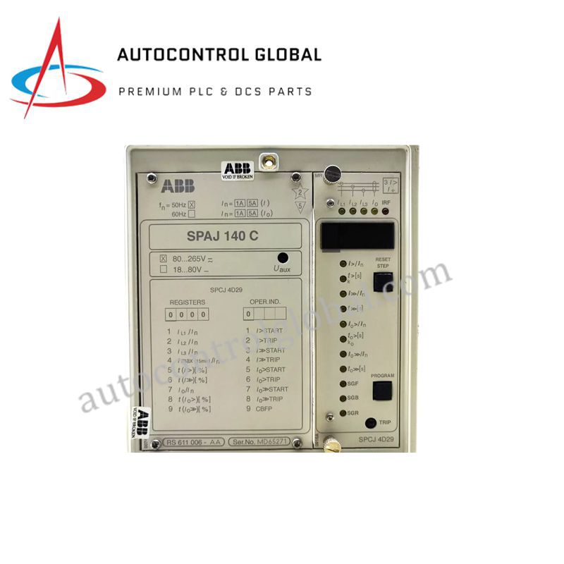ABB SPAJ140C | Industrial Overcurrent and Ground Fault Relay