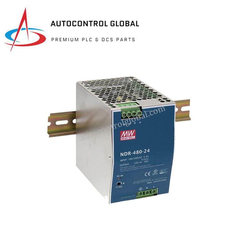 MEAN WELL NDR-480-24 | AC-DC DIN Rail Power Converter