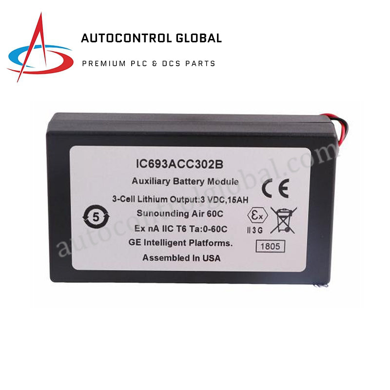 Pack de batterie auxiliaire GE Fanuc Series 90-30 IC693ACC302