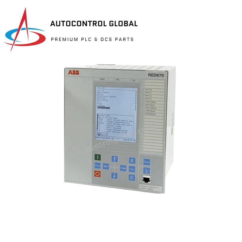 ABB RED615 DIS0012 LHMI Besar IEC Aluminium Depan Tersedia